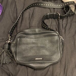 Black Leather Crossbody Bag by Rebecca Minkoff